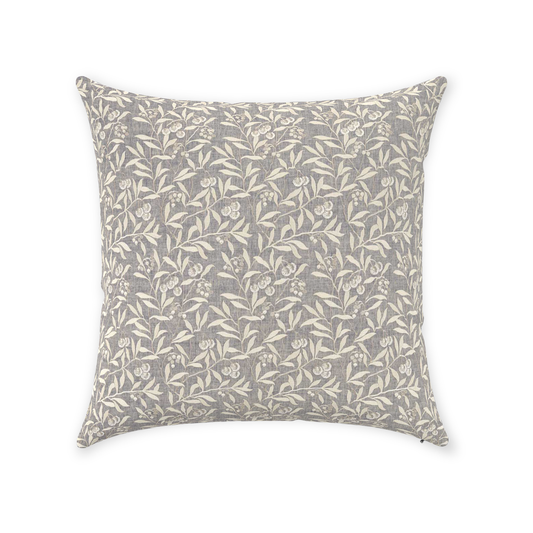 Pure Arbutus Cotton Throw Pillows William Morris Inky Grey
