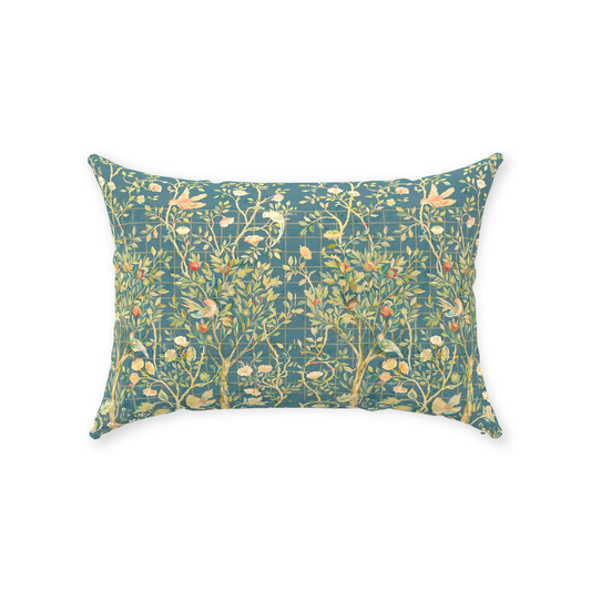 William Morris Cotton Pillows Melsetter Deep Teal Green