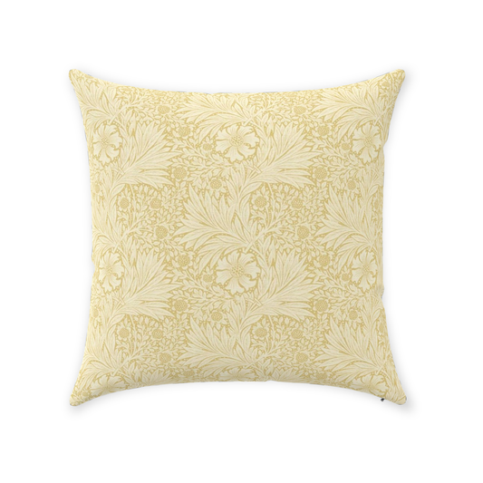 Marigold Cotton Pillow William Morris Lichen Cowslip