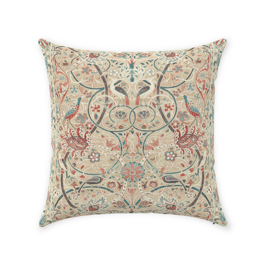 Bullerswood Cotton Throw Pillows William Morris Spice Manilla