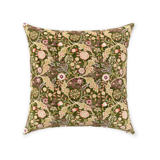 Wilhelmina Cotton Throw Pillows William Morris Moss