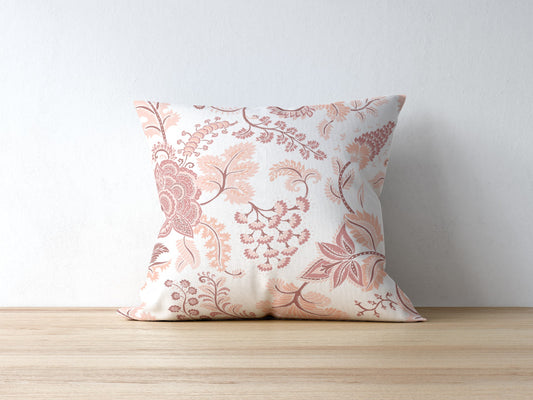 Hamptons Outdoor Pillows Peach Pink & White