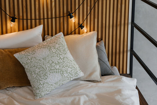 Artichoke Cotton Pillow William Morris Sage Green