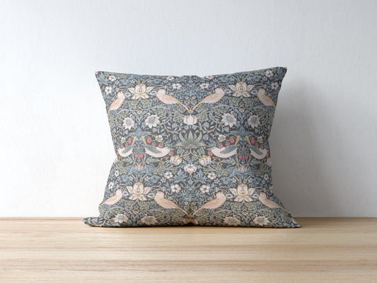 Strawberry Thief Outdoor Pillow William Morris Ink