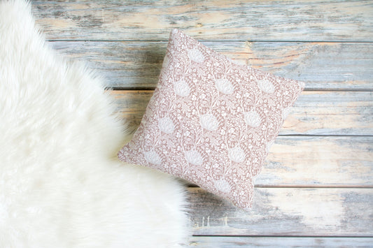 William Morris Cotton Pillows Artichoke Rose Blush