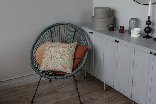 Bullerswood Cotton Throw Pillows William Morris Spice Manilla