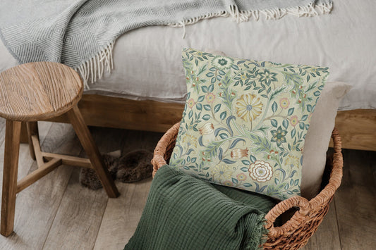 Wilhelmina Orkney Outdoor Pillow William Morris Sage Green