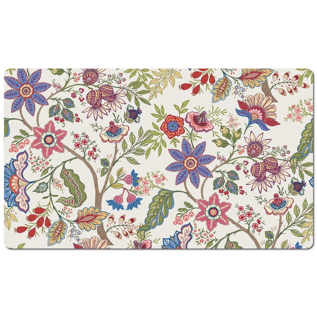 Mandalay Chintz Desk Mat Purple Pink Floral