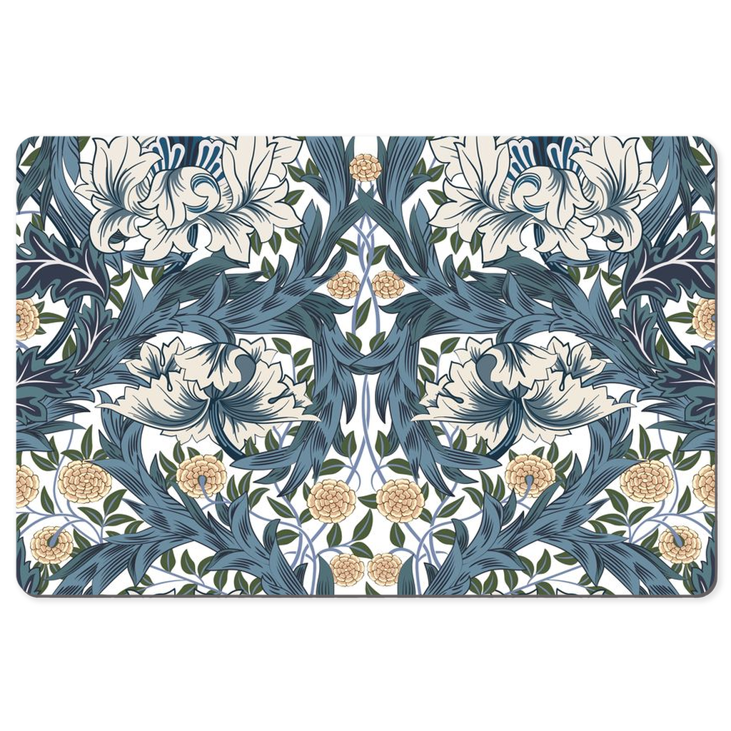 William Morris Desk Mat Art Nouveau Blue