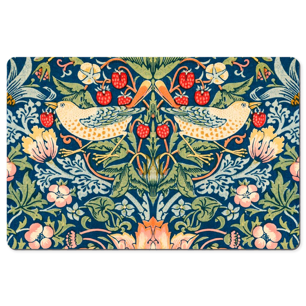 William Morris Desk Mat Strawberry Thief