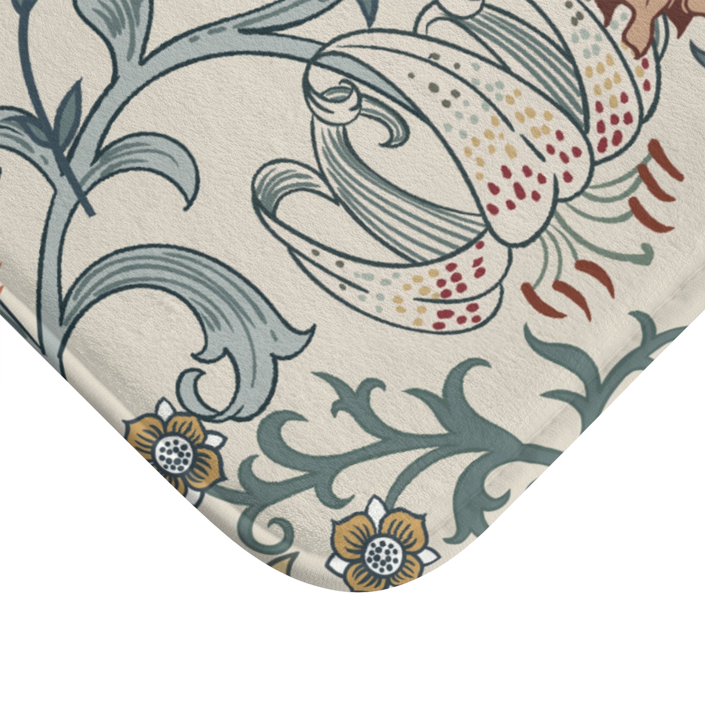 William Morris Bath Mat Enchanted Golden Lily