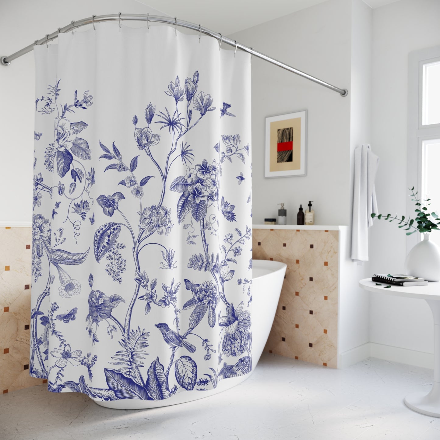 Blooming Chinoiserie Garden Shower Curtain