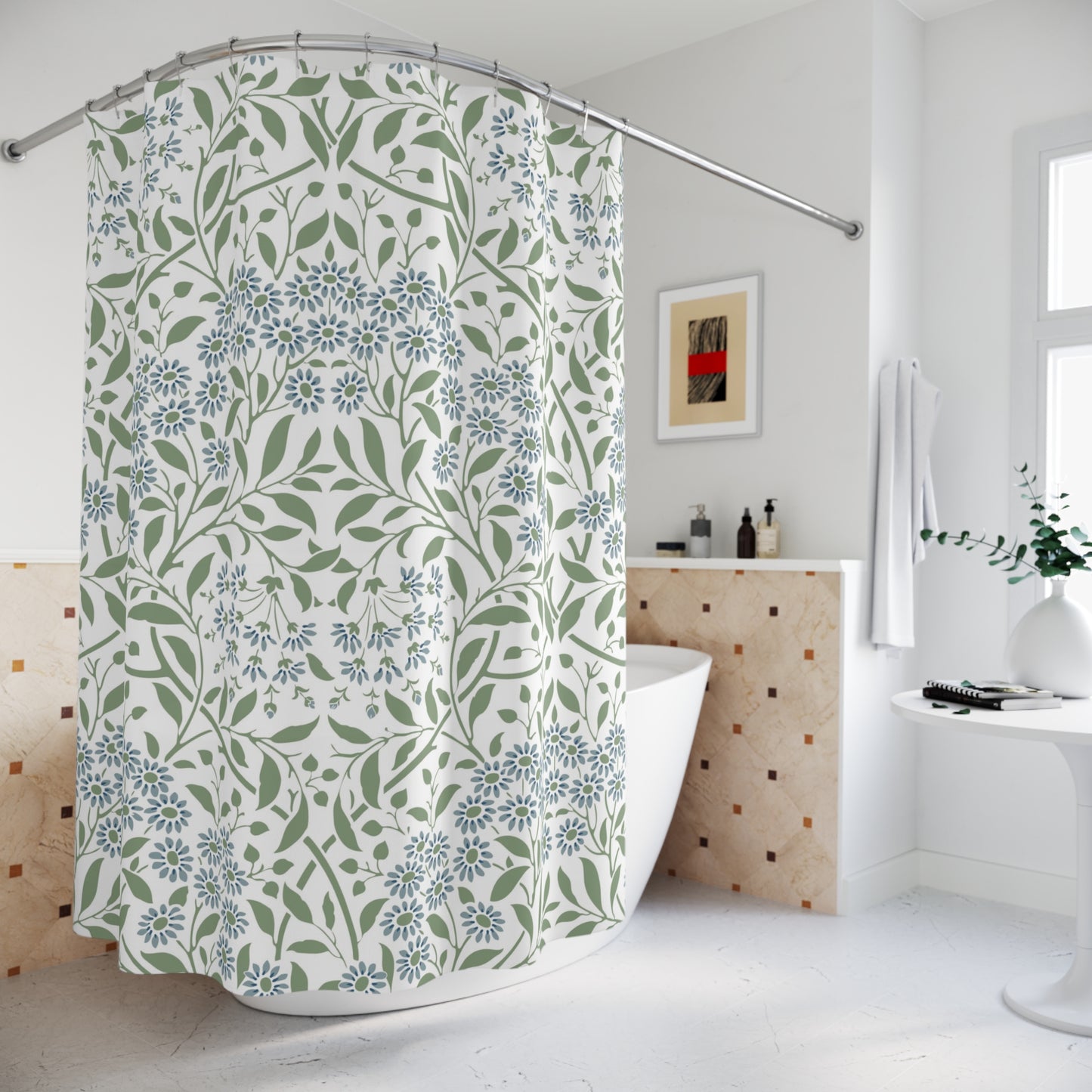 William Morris Floral Shower Curtain