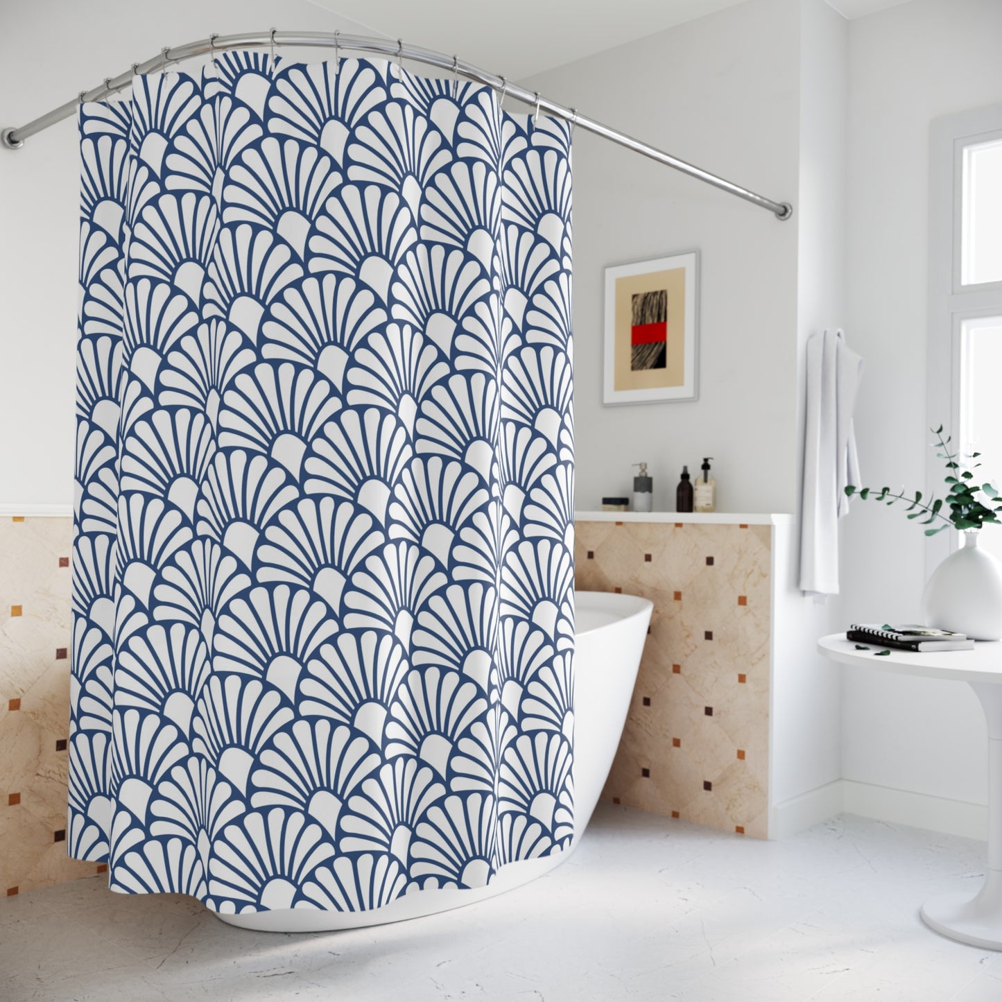 Abstract Art Deco Shower Curtain