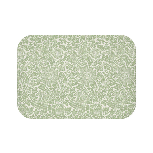 William Morris Bath Mat Bird & Anemone Sage Green