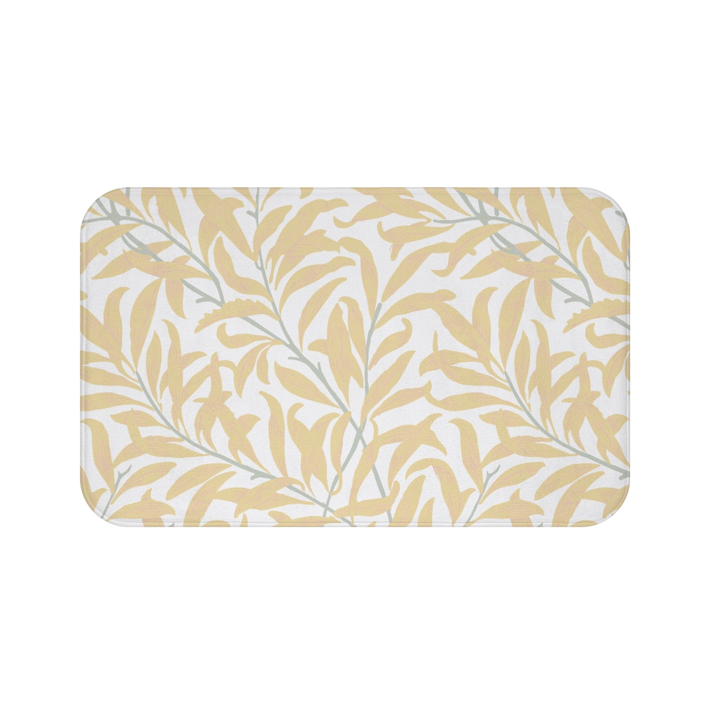 William Morris Bath Mat Willow Bough Sunshine Yellow