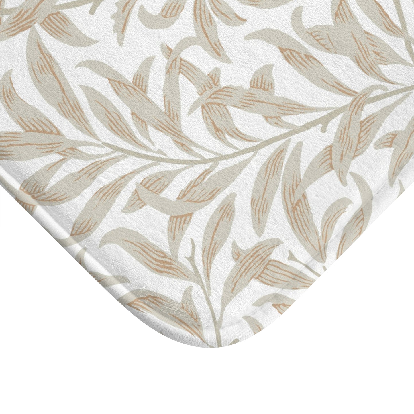William Morris Bath Mat Willow Bough Beige