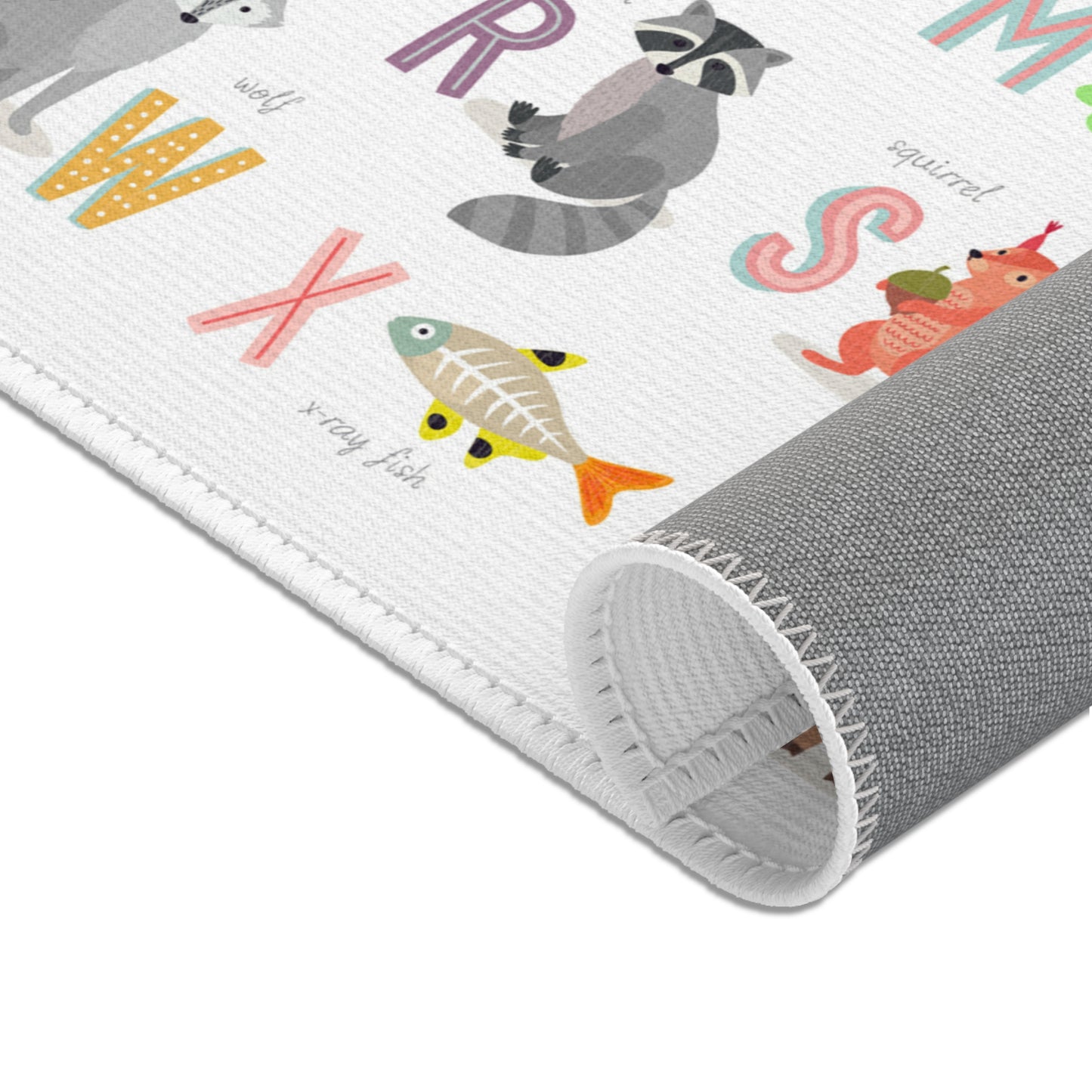 Animal Alphabet Nursery Rug Play Mat