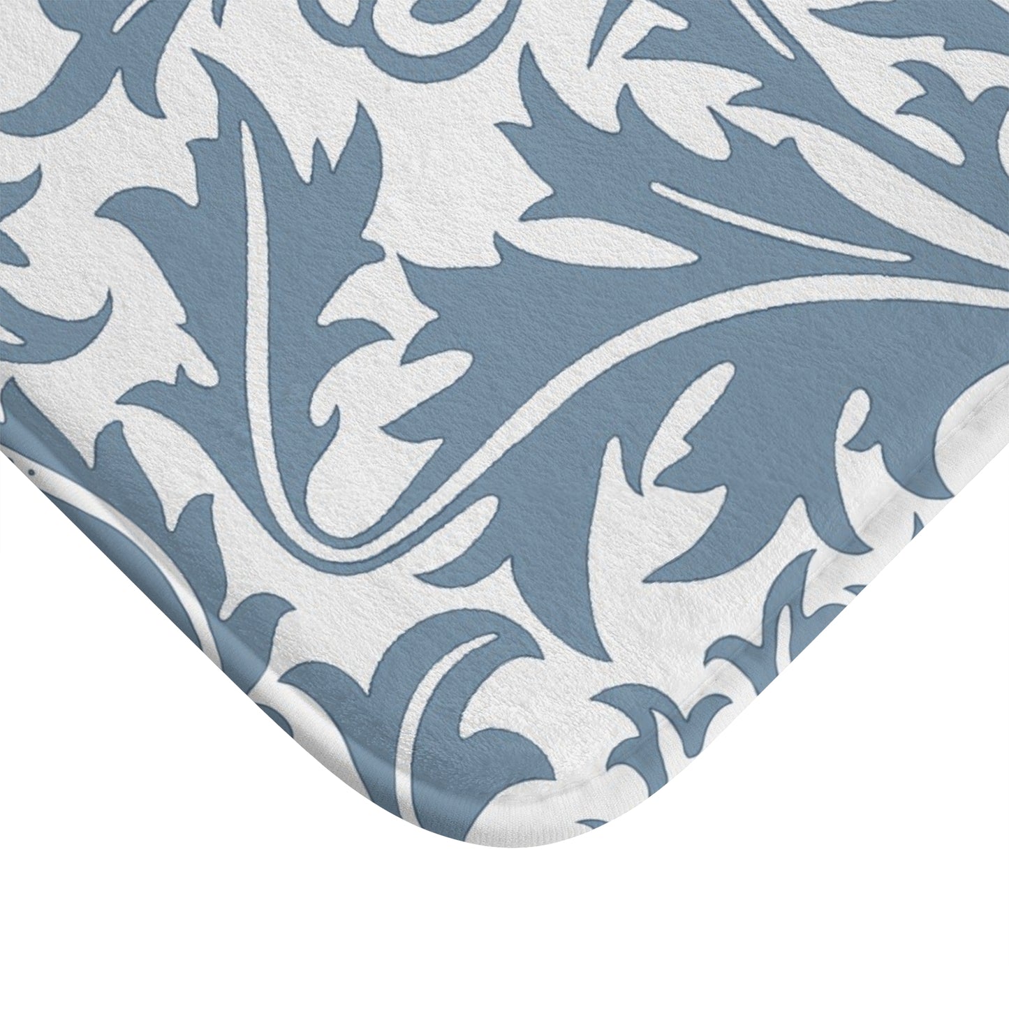 William Morris Bath Mat Thistle Blue