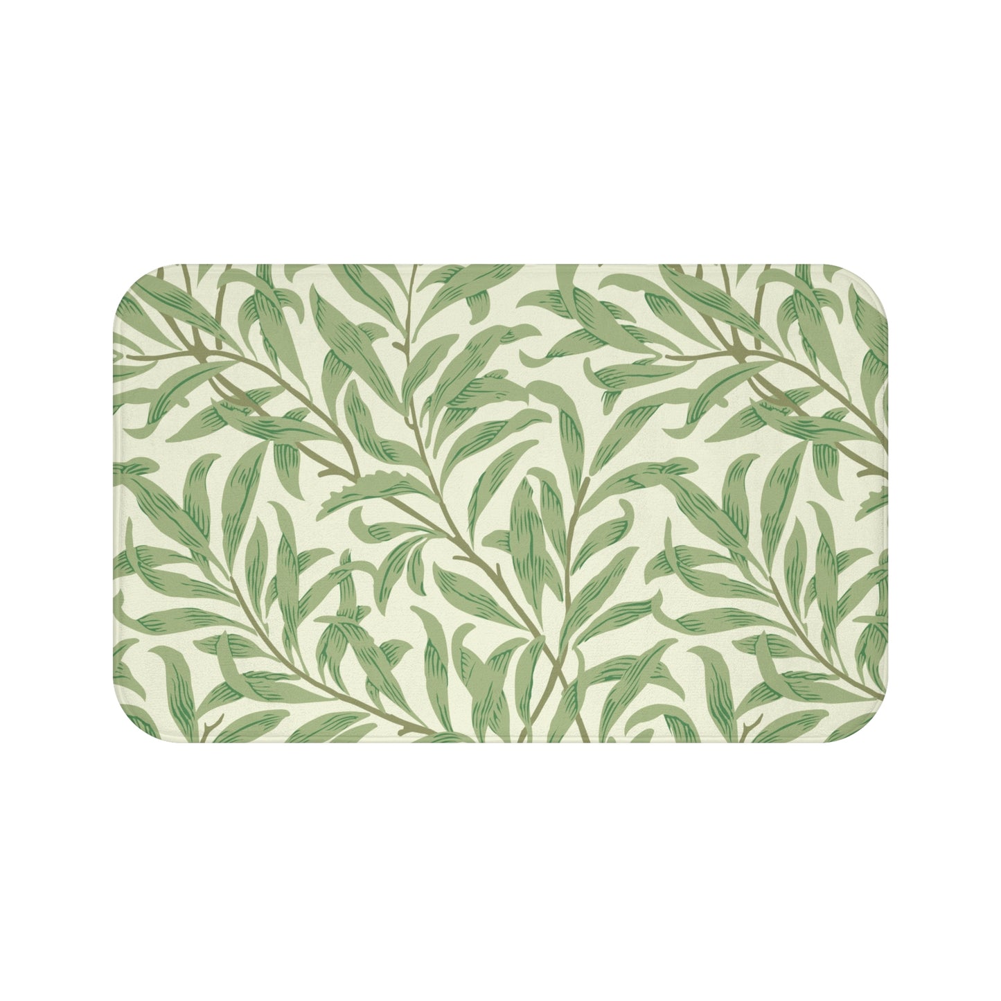 William Morris Bath Mat Willow Bough Summer Green