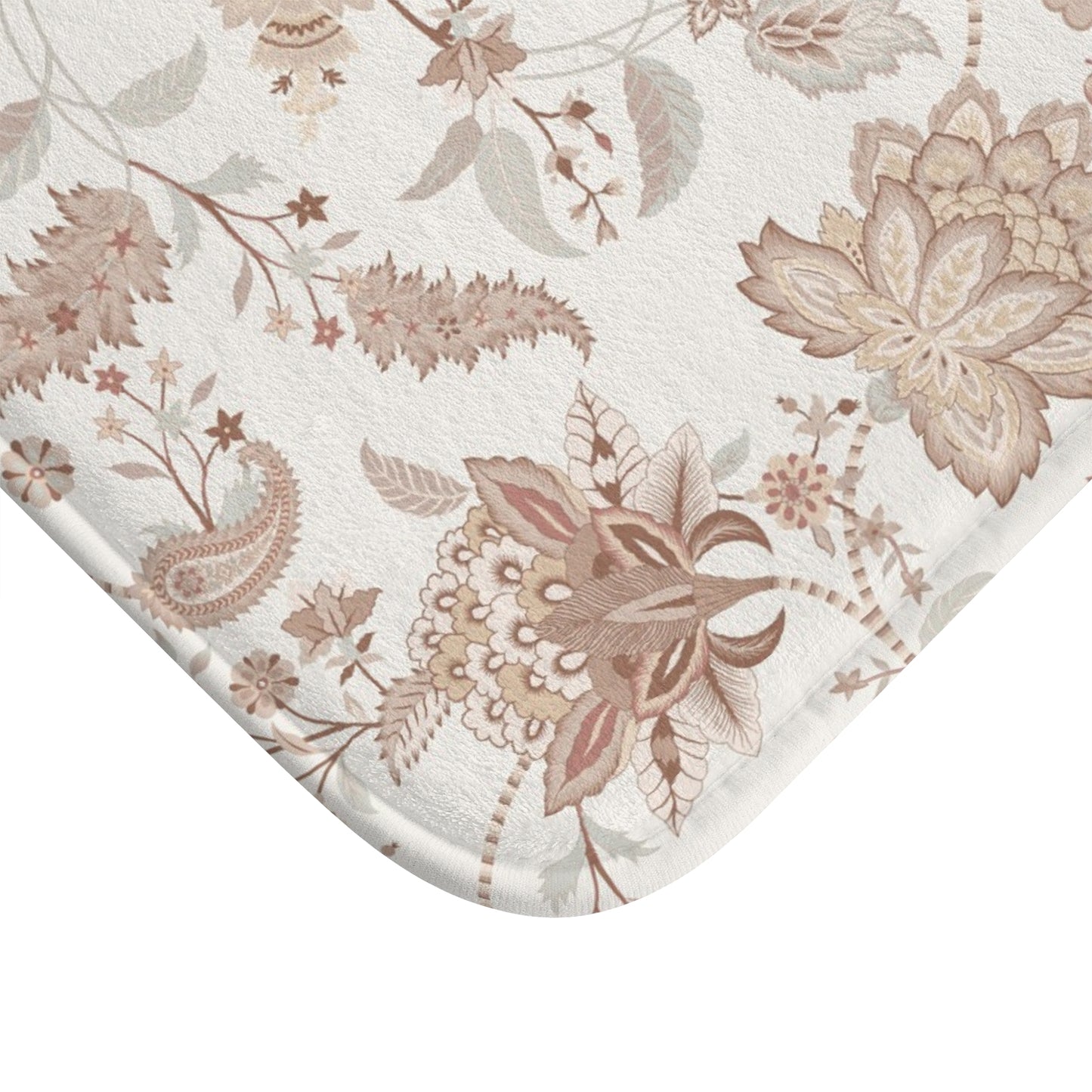 Belvedere Beige Chintz Bath Mat