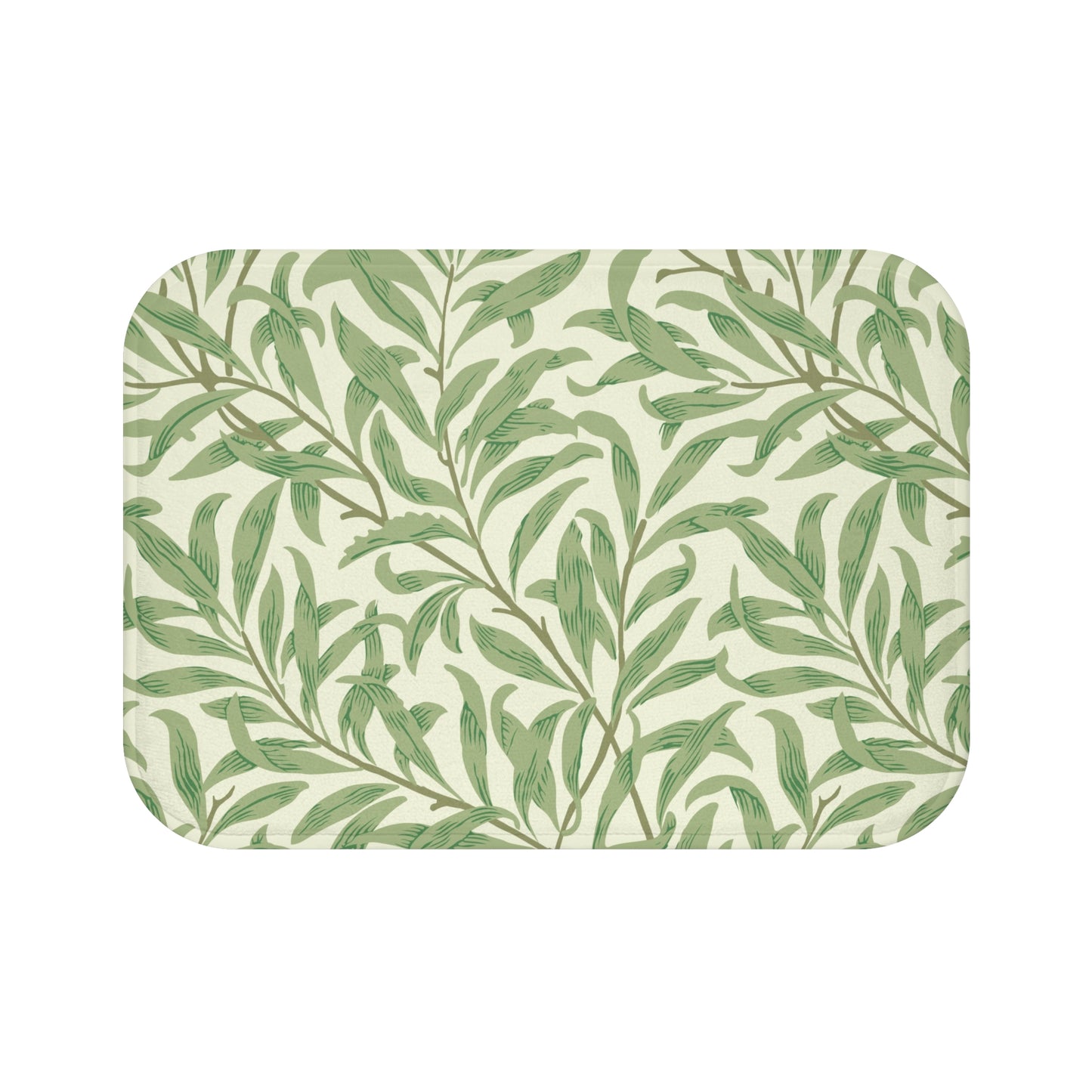 William Morris Bath Mat Willow Bough Summer Green