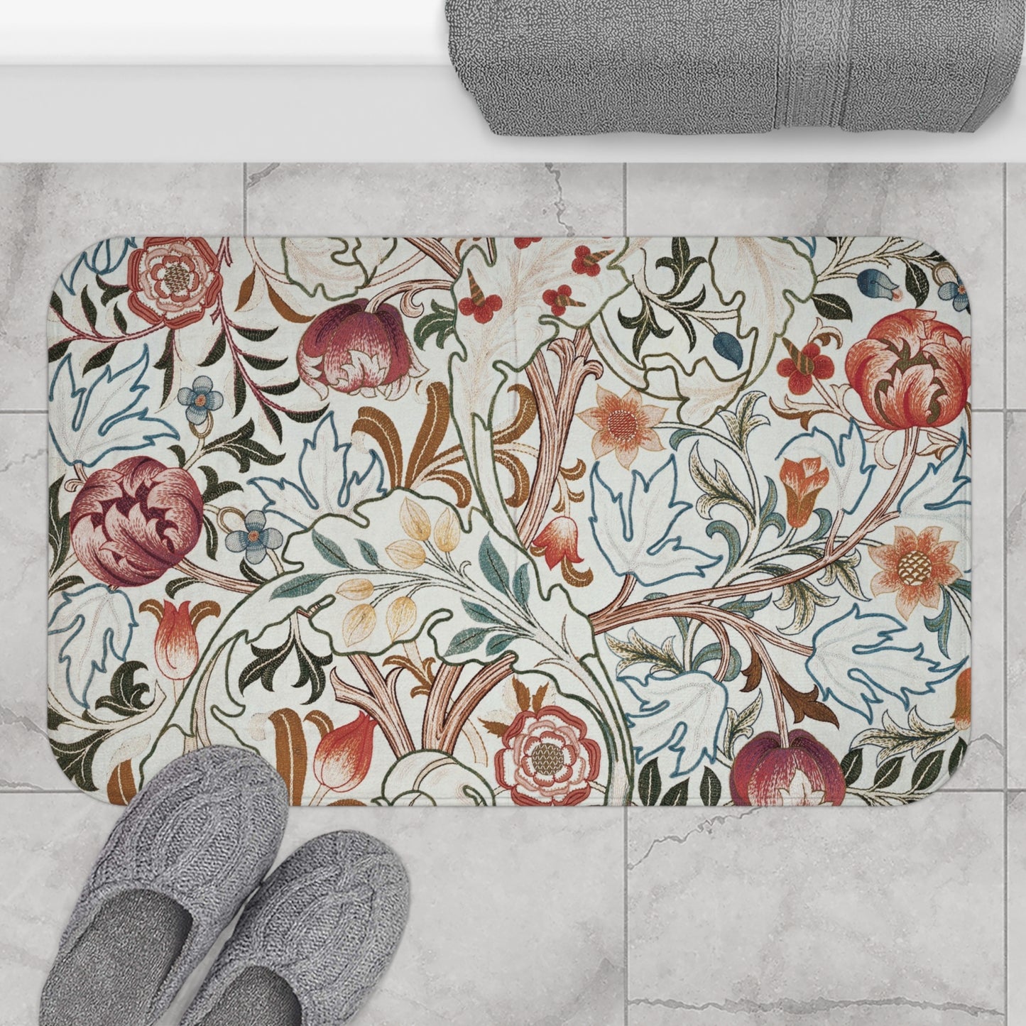 William Morris Bath Mat Acanthus Portiere