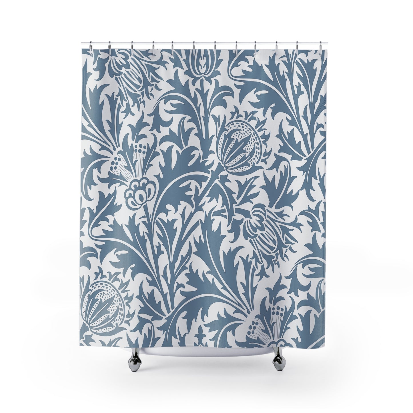 William Morris Blue Thistle Shower Curtain
