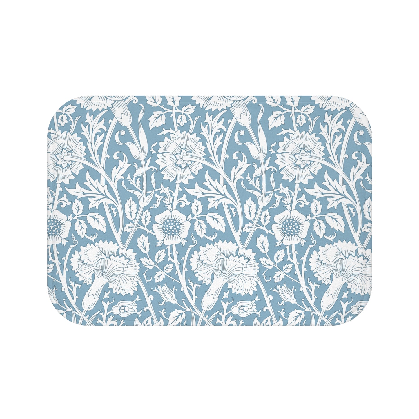 William Morris Bath Mat Pink & Rose Blue
