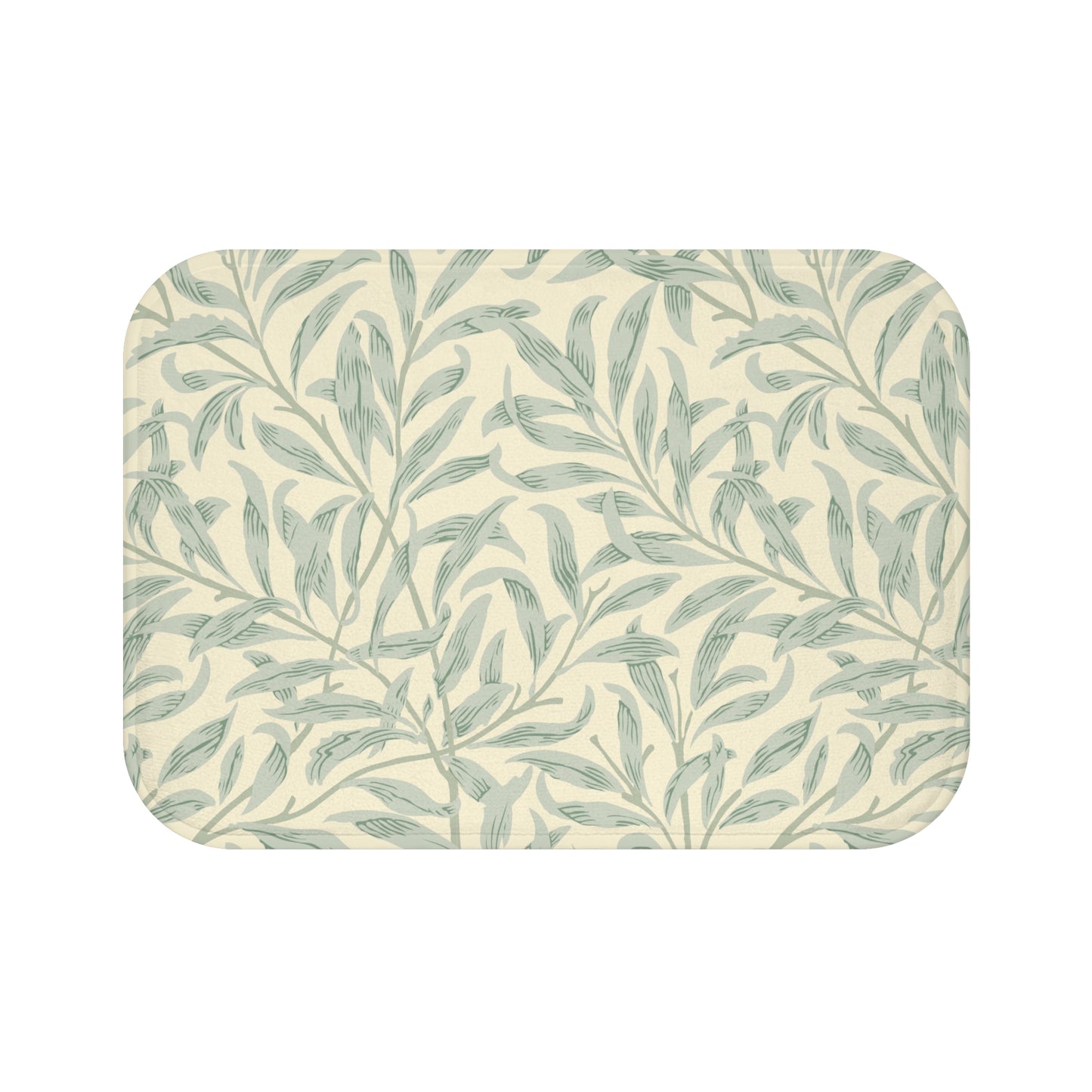 William Morris Bath Mat Willow Bough Lemon Sage