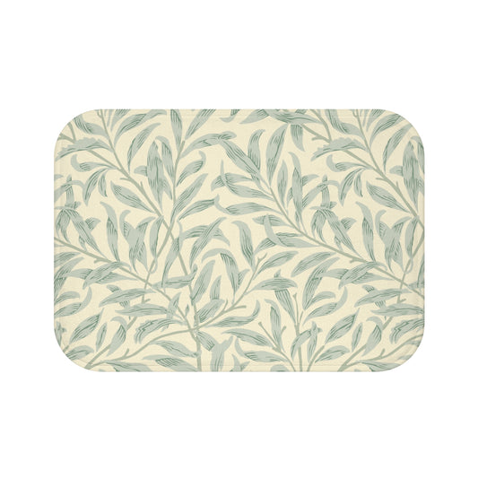William Morris Bath Mat Willow Bough Lemon Sage