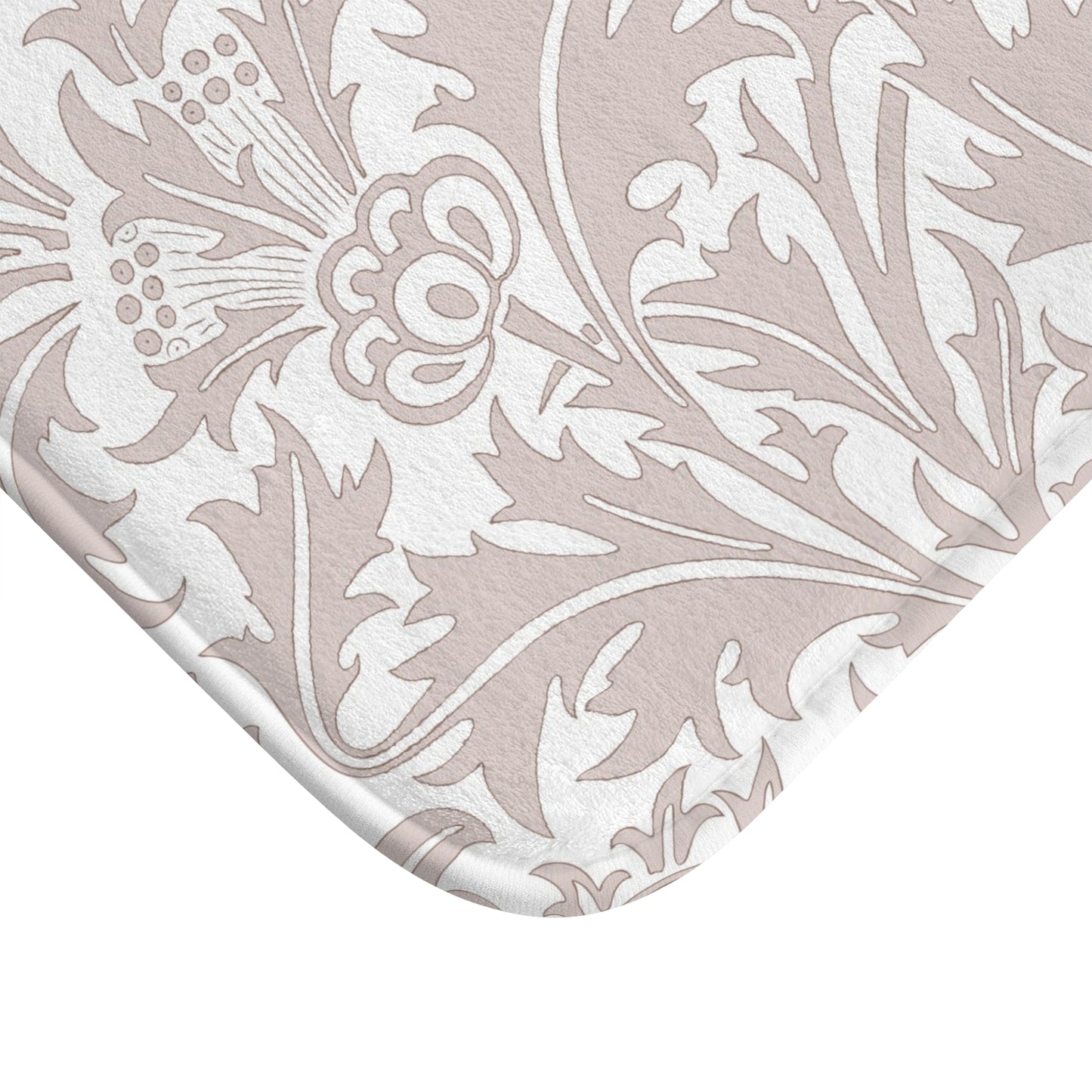 William Morris Bath Mat Thistle Beige