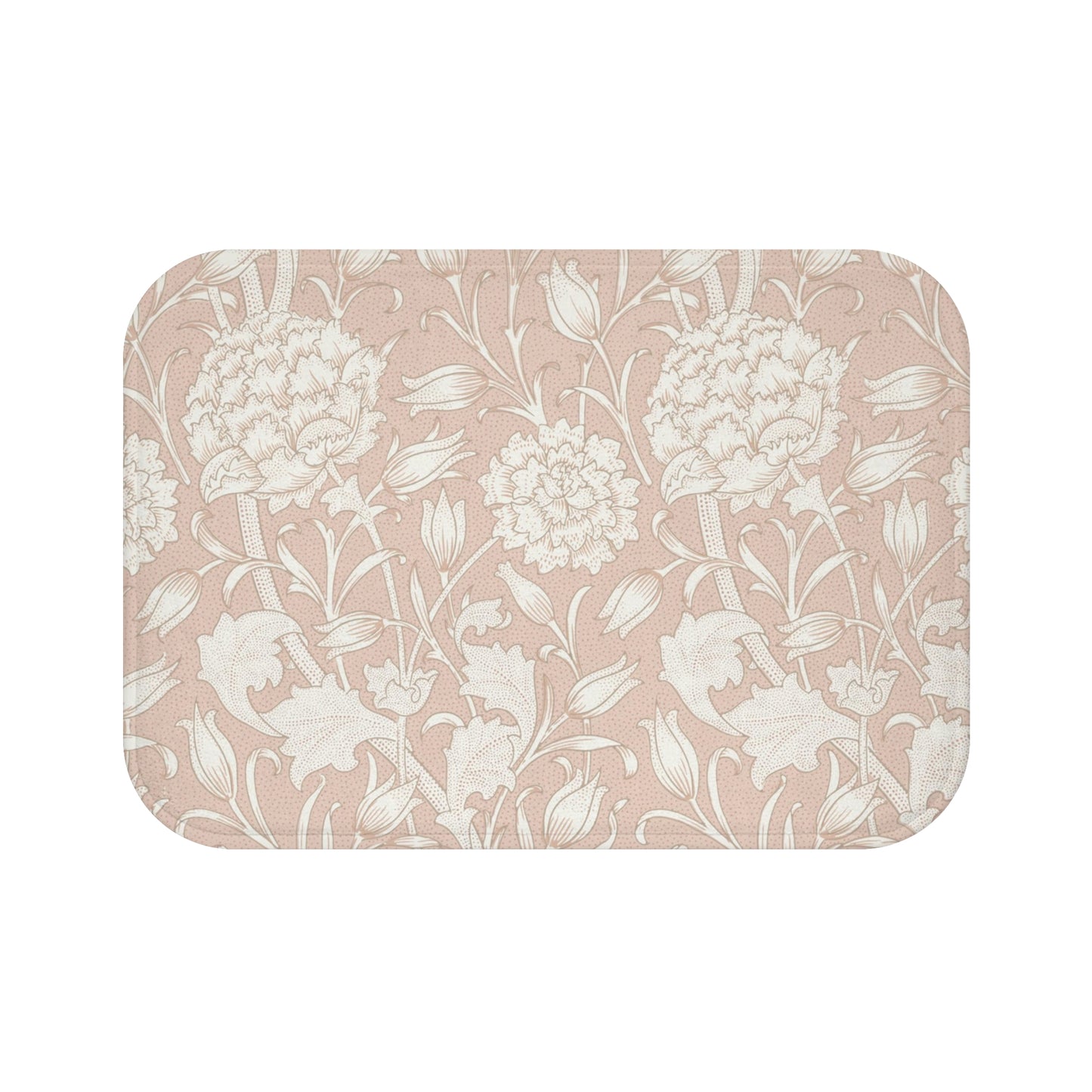 William Morris Bath Mat Pink & Rose Blush