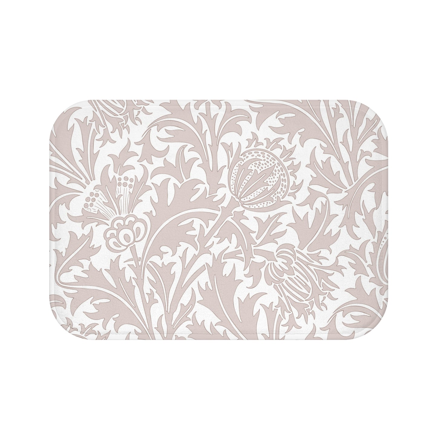 William Morris Bath Mat Thistle Beige