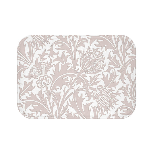 William Morris Bath Mat Thistle Beige