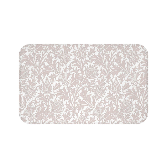 William Morris Bath Mat Thistle Beige