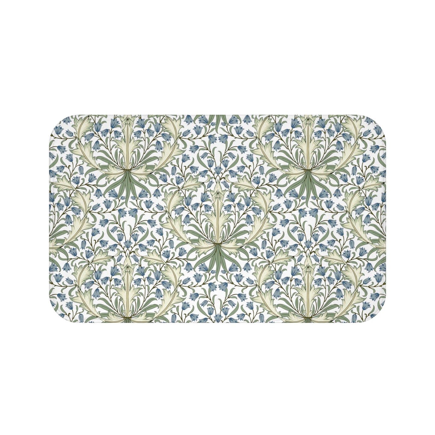 William Morris Bath Mat Bluebell II Blue Green