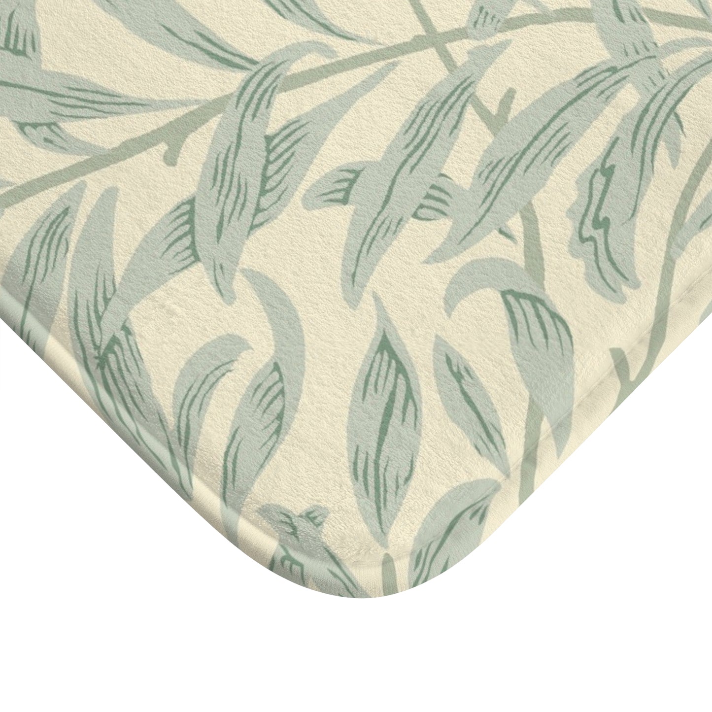 William Morris Bath Mat Willow Bough Lemon Sage