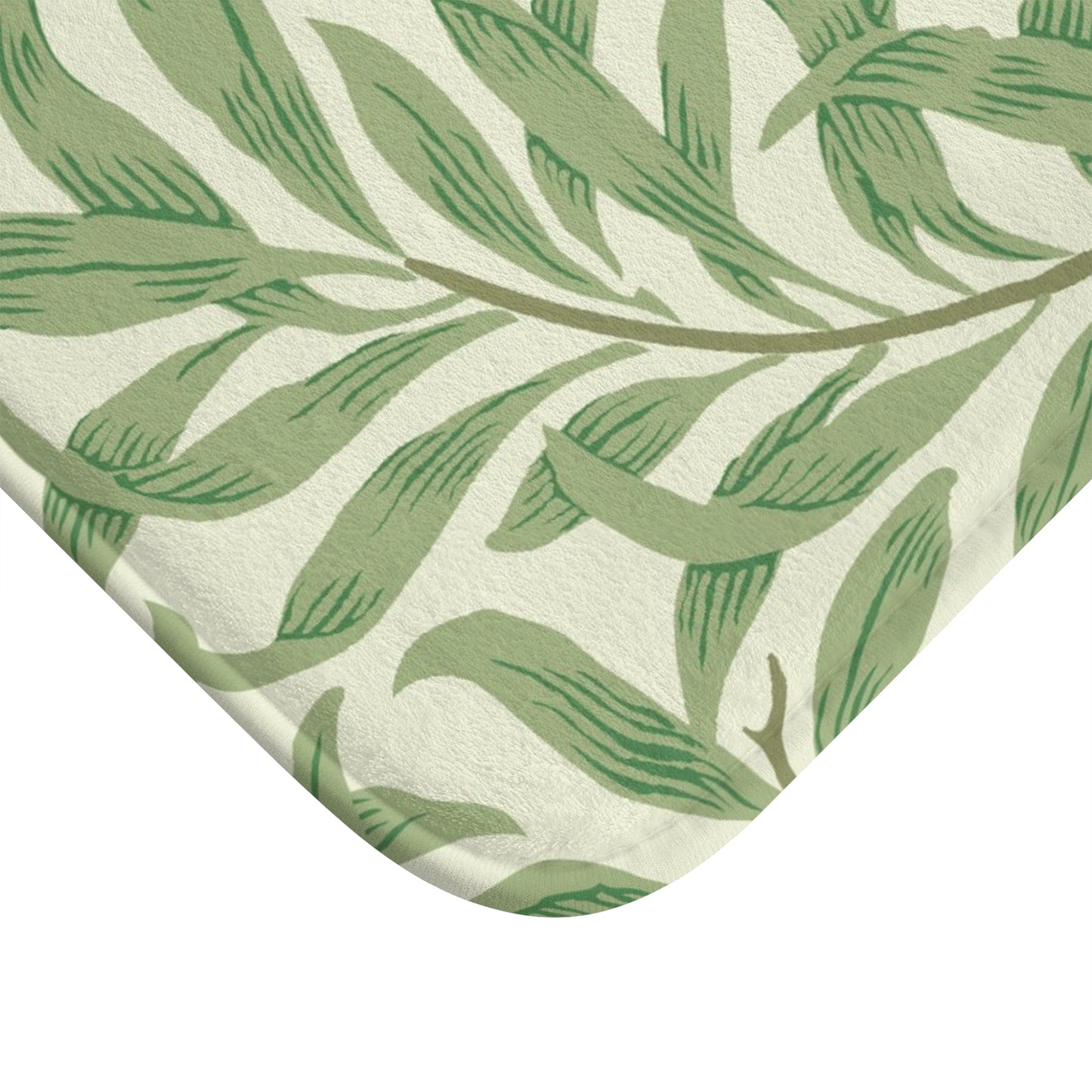 William Morris Bath Mat Willow Bough Summer Green