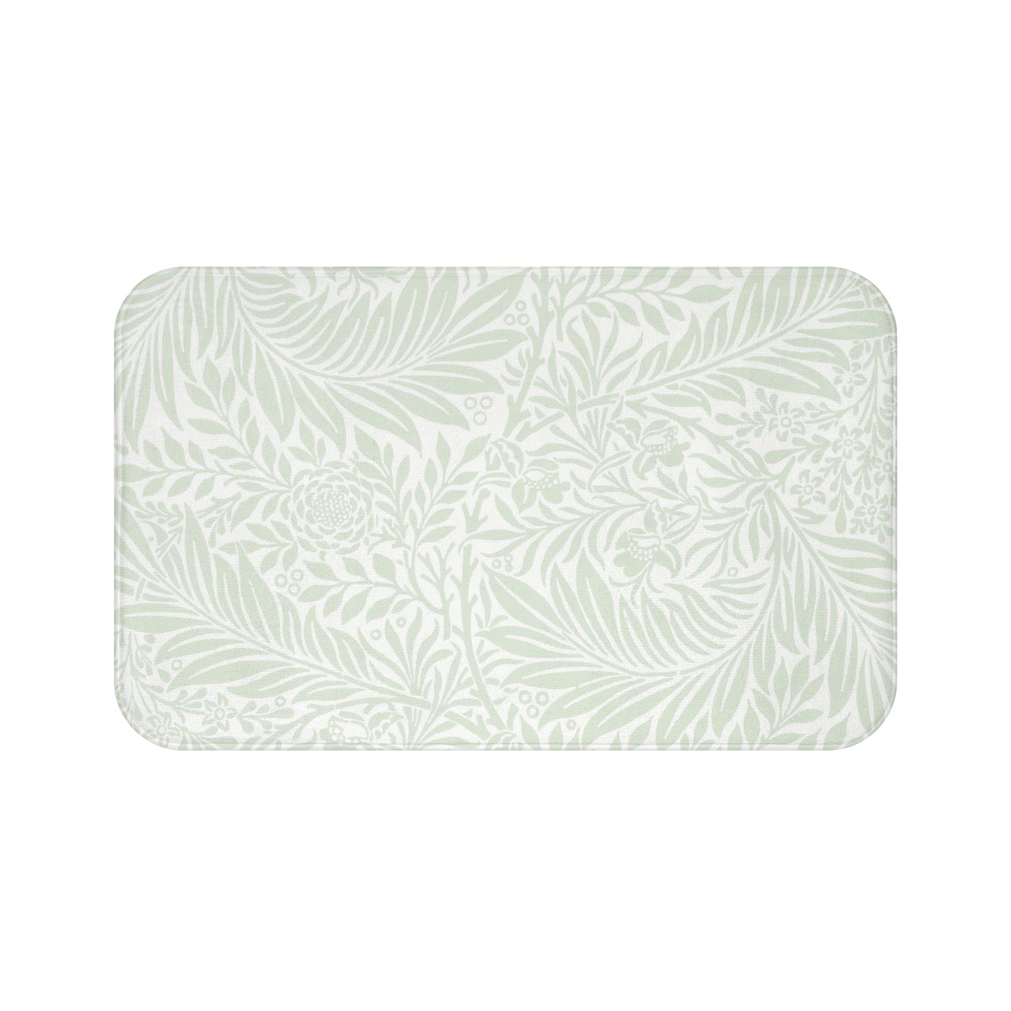 William Morris Bath Mat Larkspur Mint Aqua