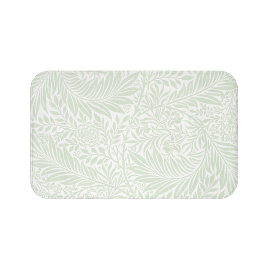 William Morris Bath Mat Larkspur Mint Aqua