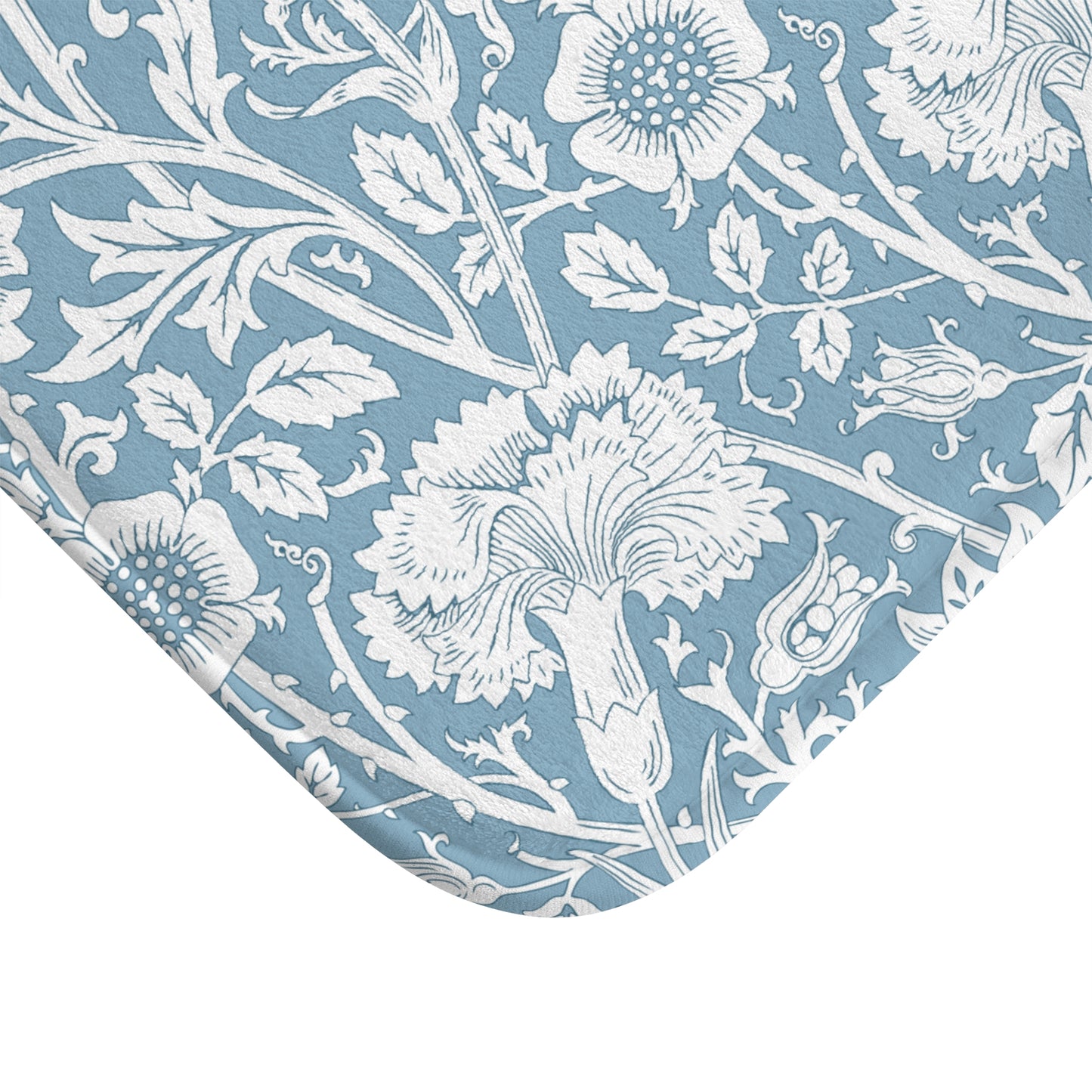 William Morris Bath Mat Pink & Rose Blue