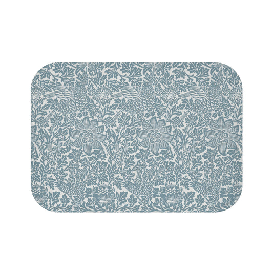 William Morris Bath Mat Bird & Anemone Slate Blue