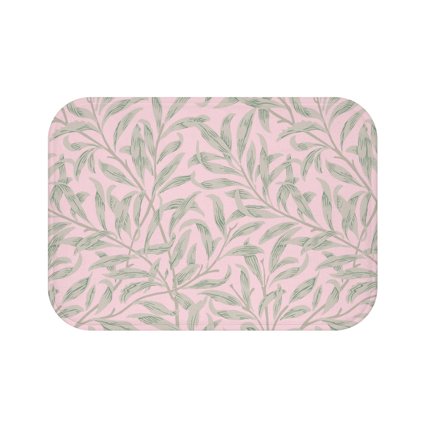 William Morris Bath Mat Willow Bough Pink Sage