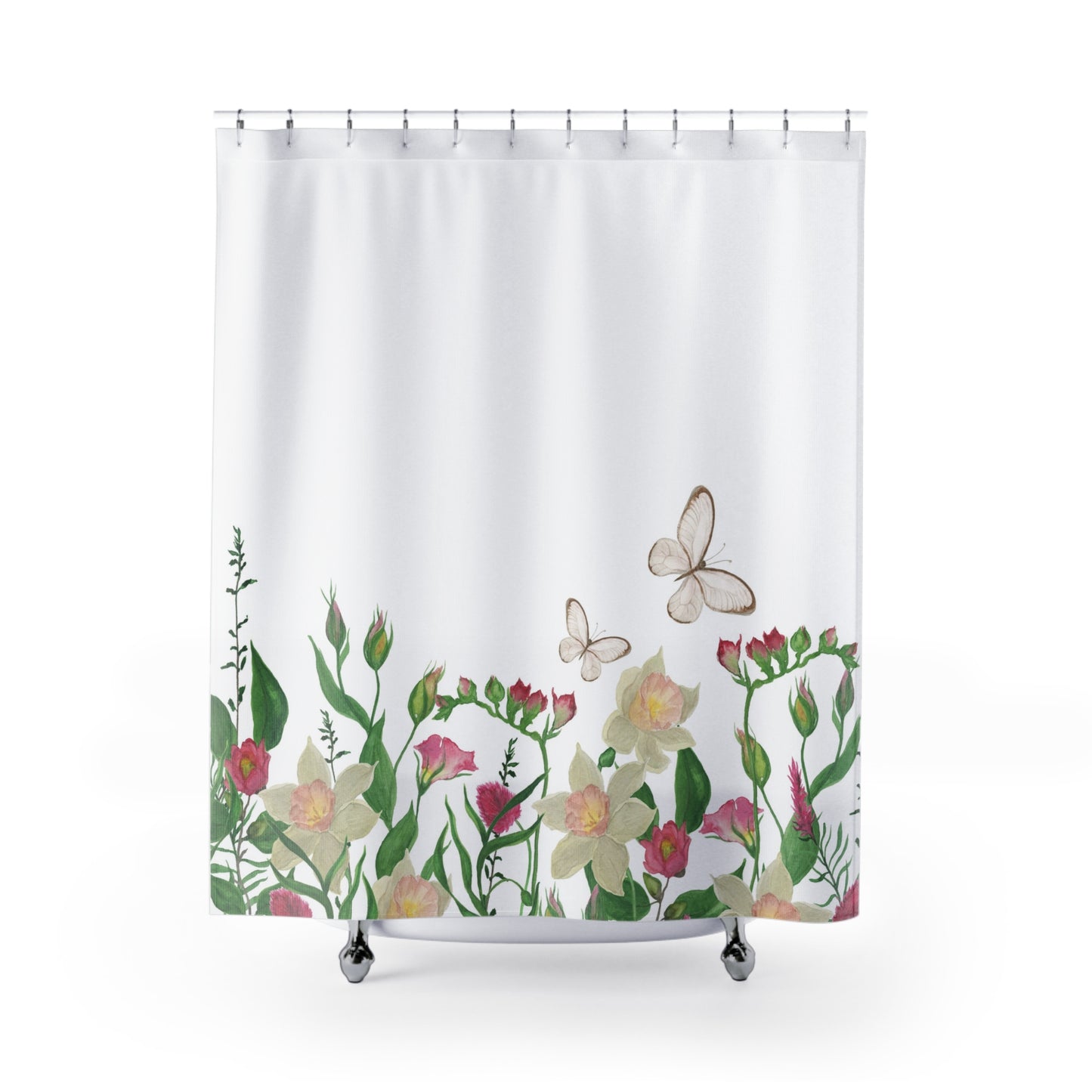 Meadow Butterfly Shower Curtain