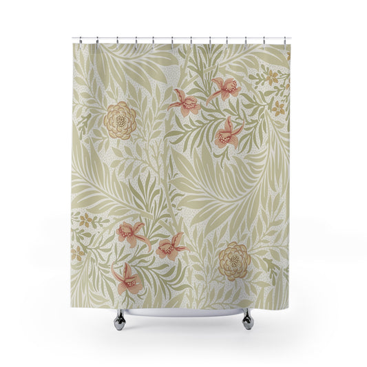 William Morris Larkspur Soft Green Shower Curtain