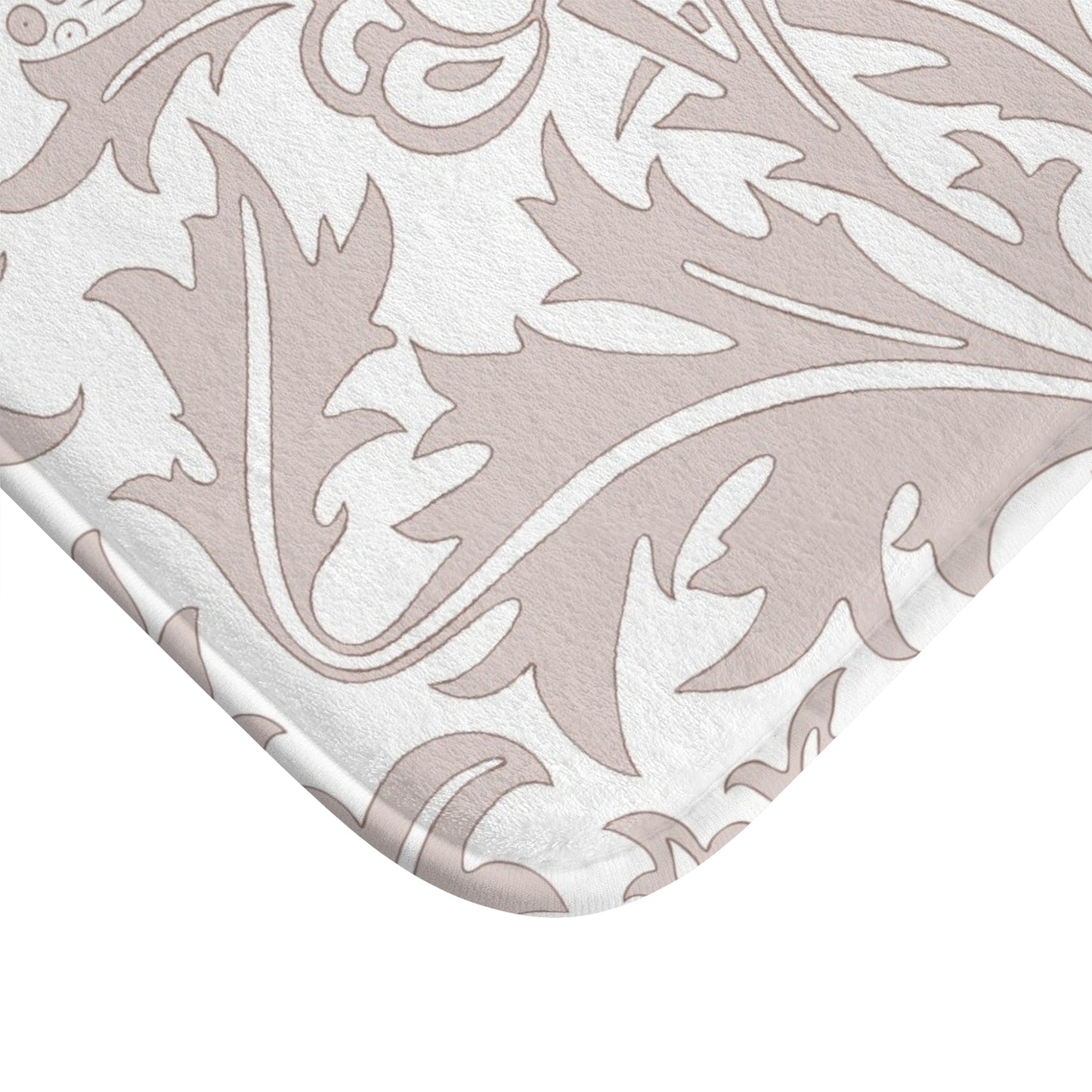 William Morris Bath Mat Thistle Beige