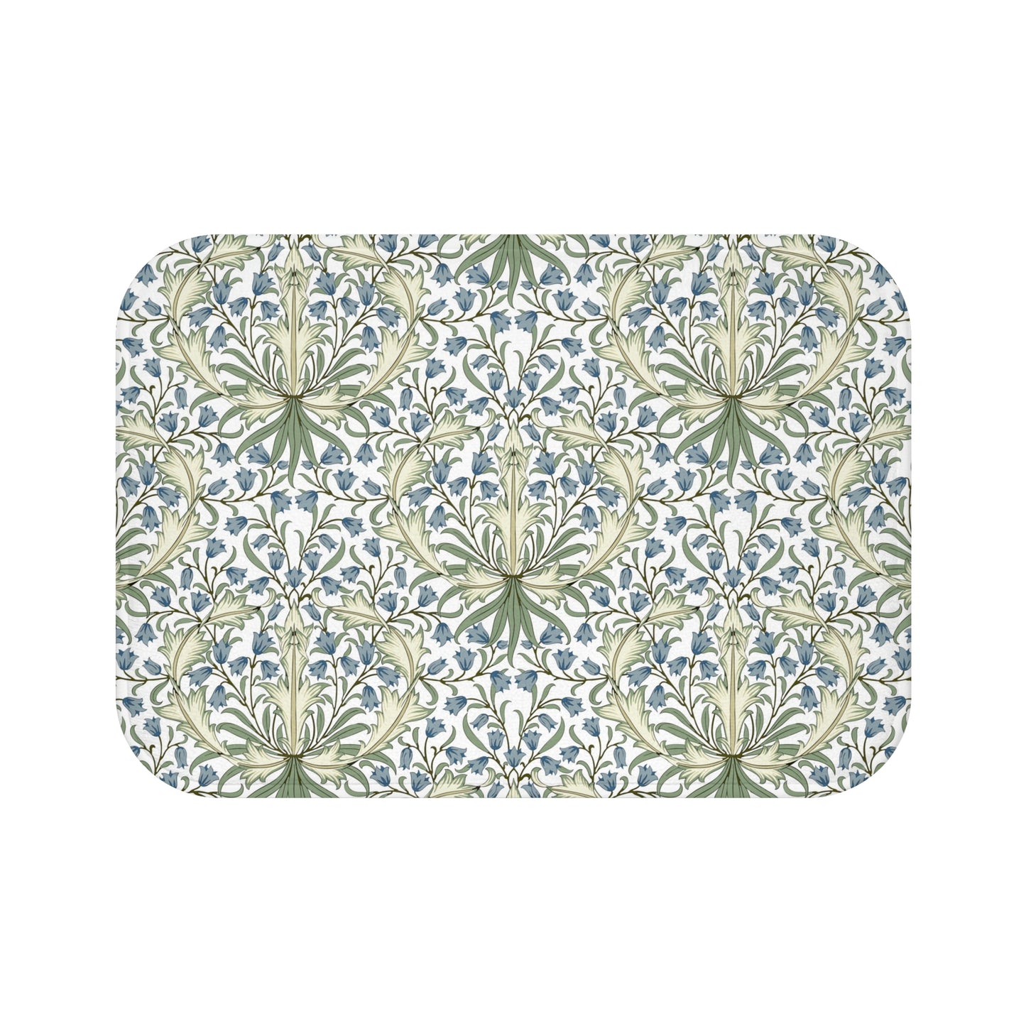 William Morris Bath Mat Bluebell II Blue Green
