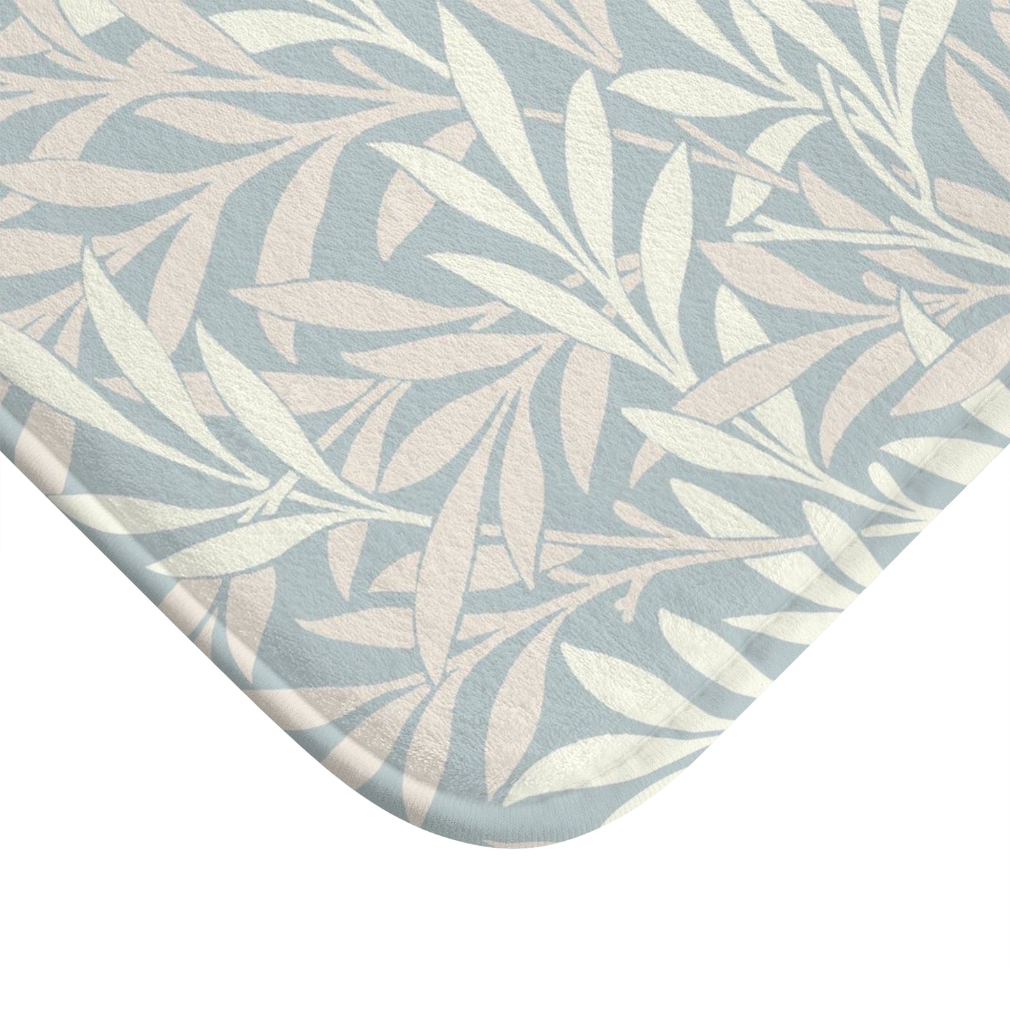 William Morris Bath Mat Willow Silver Blush