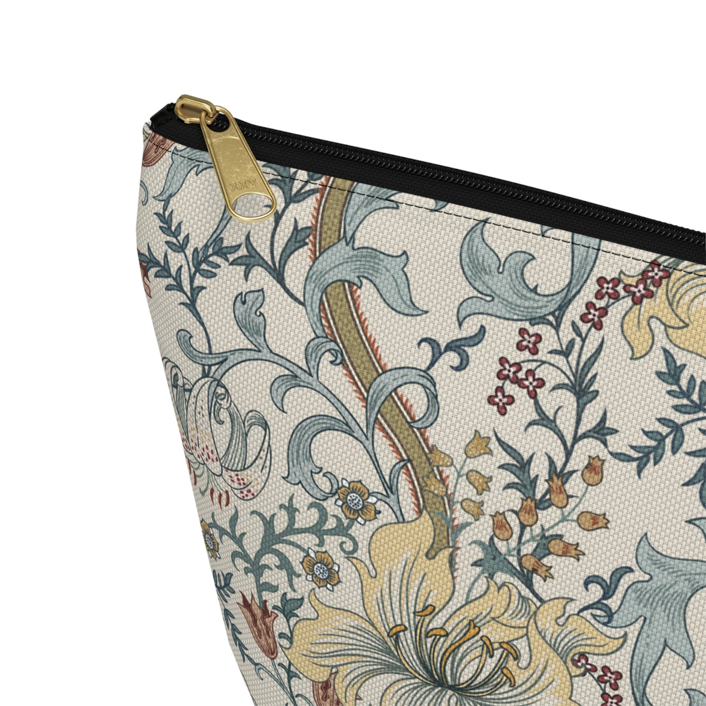William Morris Enchanted Golden Lily Blue Toiletries Bag